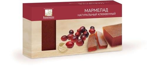 №2 Мармелад пластовый 210г клюквенный в Мытищах