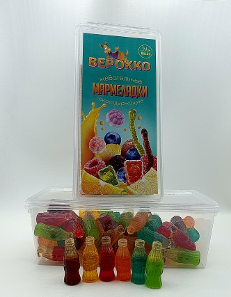 №2 Жевательный мармелад Бутылочки, 250г      в Мытищах